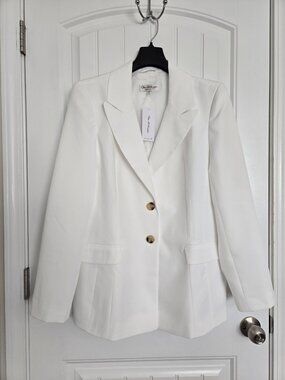 Miss Selfridge Ivory Fitted Blazer US Size 12